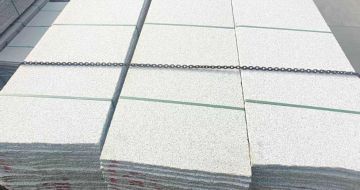 达州芝麻白毛板，石材毛板