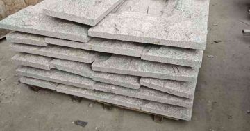 达州芝麻白蘑菇石，自然面