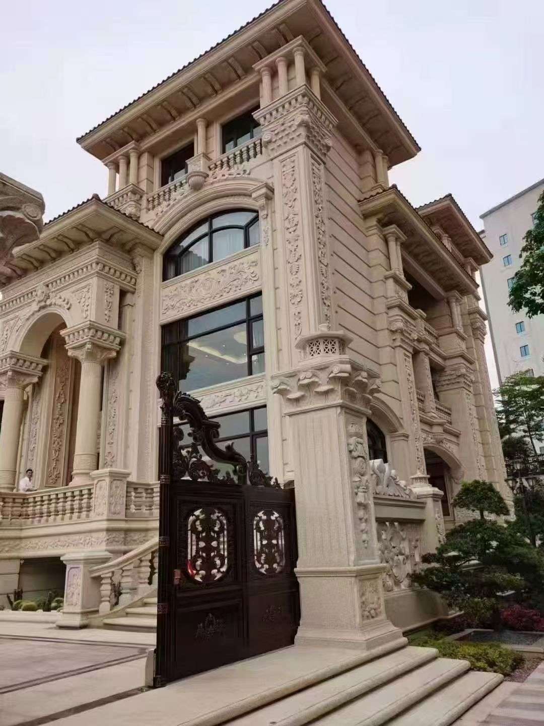 达州黄金麻别墅外墙异形定制