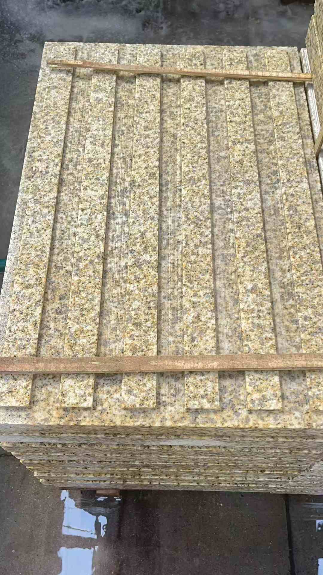 达州黄金麻盲道 石材盲道